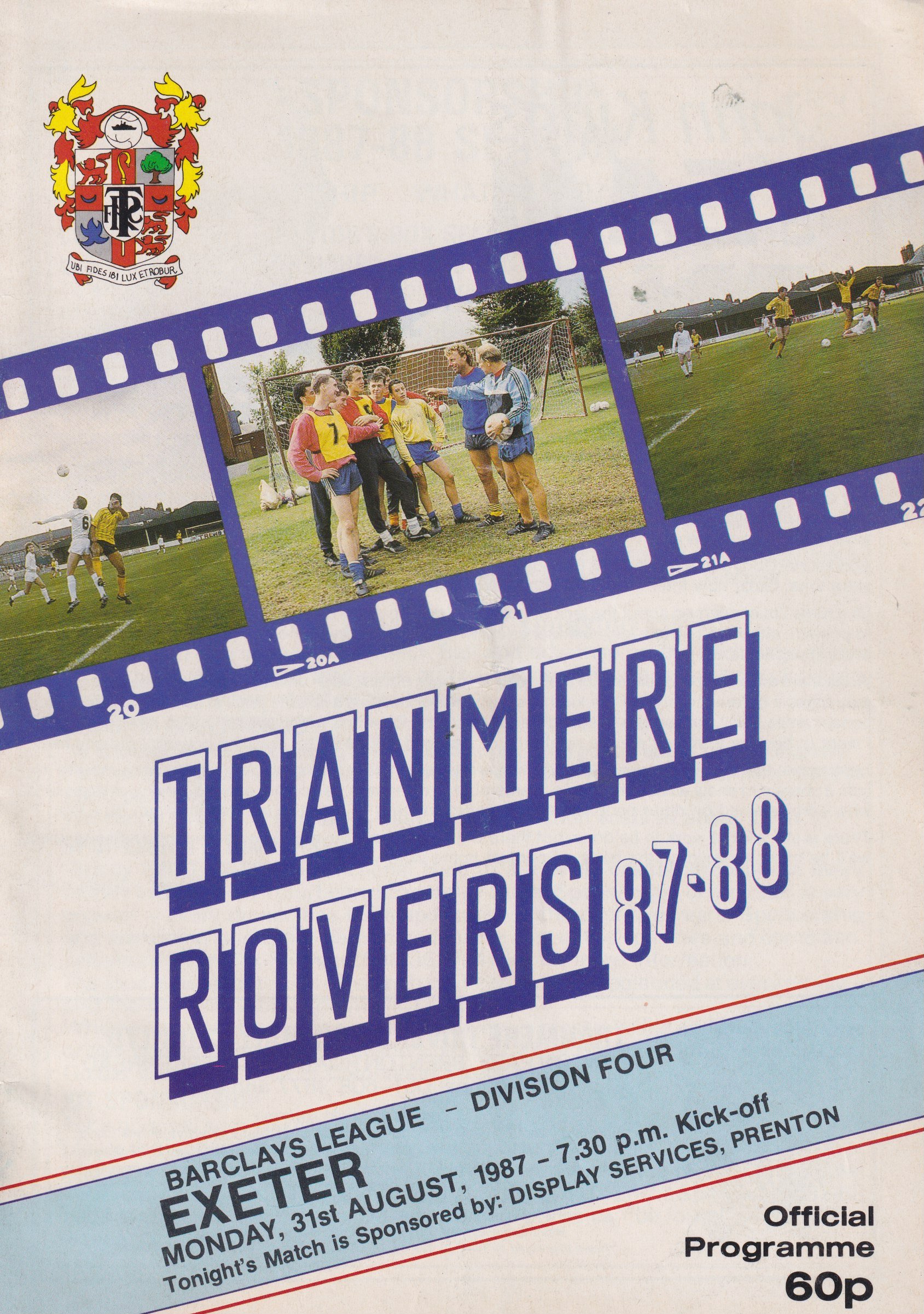 Tranmere Rovers v Exeter City match programme